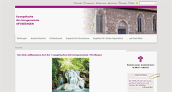 Desktop Screenshot of ev-kirche-oferdingen.de