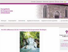 Tablet Screenshot of ev-kirche-oferdingen.de